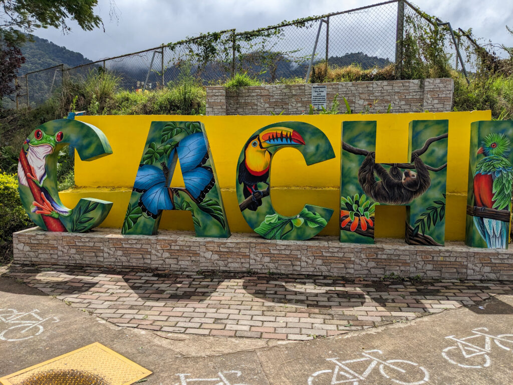 Cachi town sign